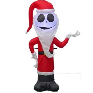 Disney Jack Skellington as Santa Christmas Inflatable 4 FT